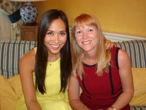 Tracey Wall With Myleene Klass